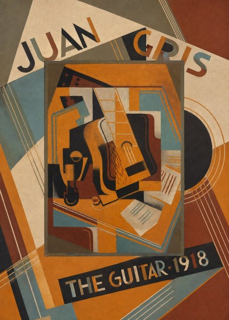 Juan Gris The Guitar No6 - Plakat