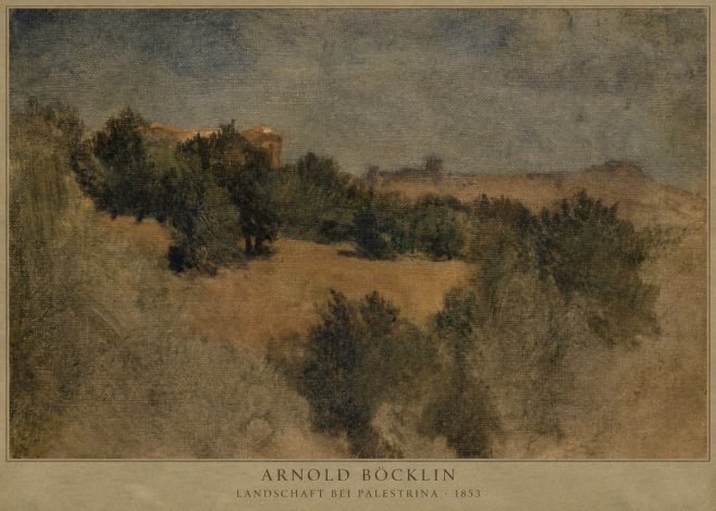 Arnold Böcklin Landschaft Bei Palestrina No2 - Plakat