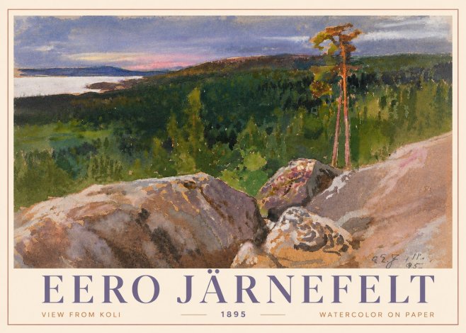 Eero Järnefelt View from Koli No4 - Plakat