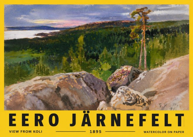 Eero Järnefelt View from Koli No6 - Plakat