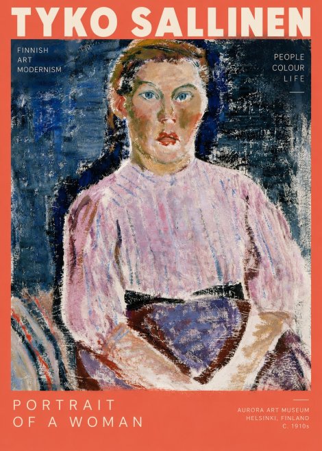 Tyko Sallinen Portrait of a Woman II No5 - Plakat