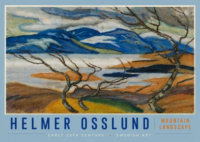 Helmer Osslund Mountain Landscape No4 - Plakat