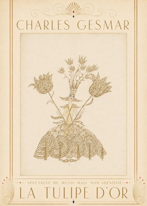 Charles Gesmar La Tulipe D'or No3 - Plakat