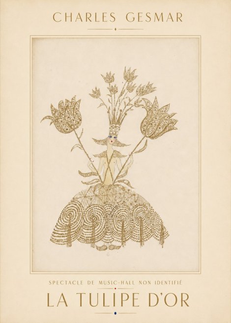 Charles Gesmar La Tulipe D'or No4 - Plakat