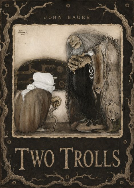 John Bauer Two Trolls No6 - Plakat