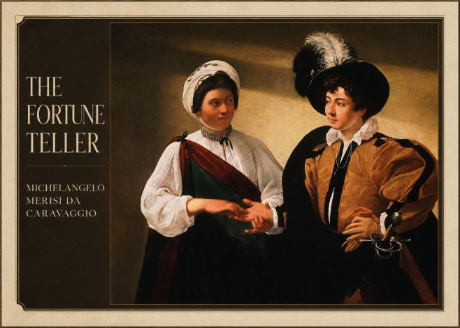 Michelangelo Merisi da Caravaggio The Fortune Teller III No1 - Plakat