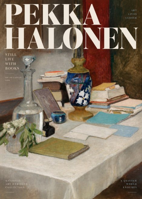 Pekka Halonen Still Life with Books No2 - Plakat