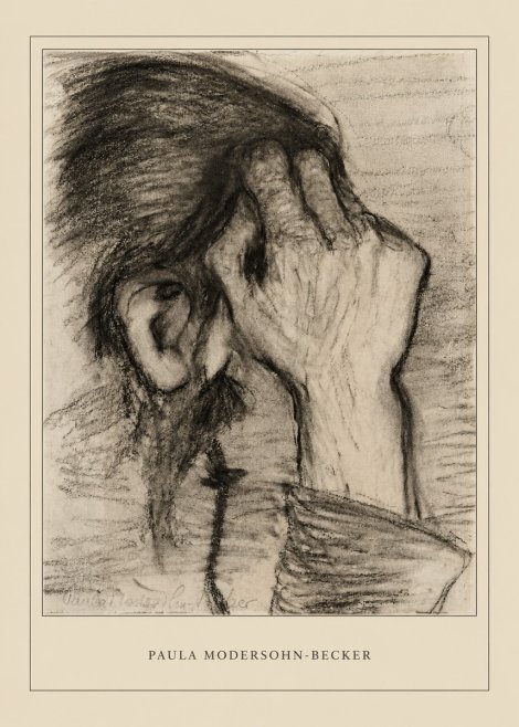 Paula Modersohn-Becker Head of a Girl with Rosary No4 - Plakat