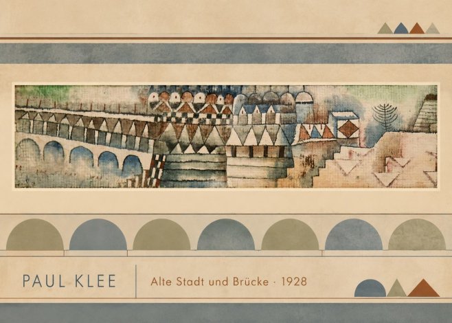 Paul Klee Alte Stadt Und Brücke No3 - Plakat