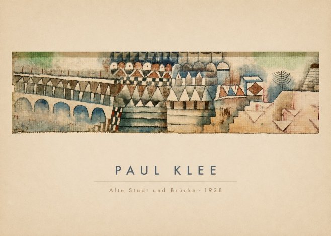 Paul Klee Alte Stadt Und Brücke No4 - Plakat