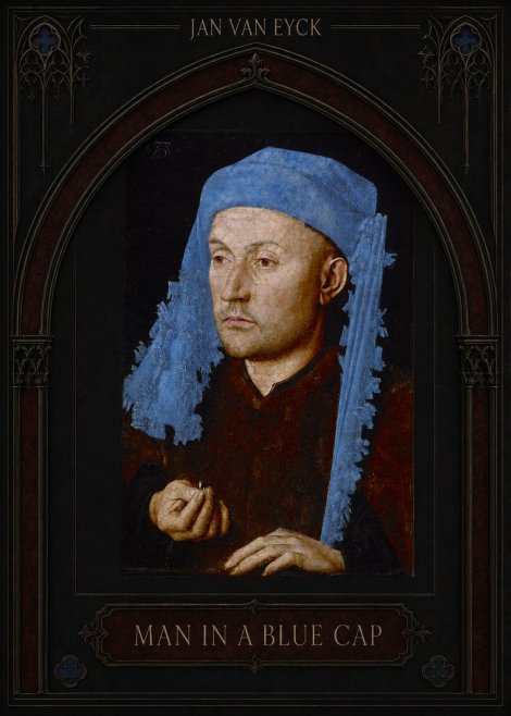 Jan van Eyck Man in a Blue Cap I No3 - Plakat