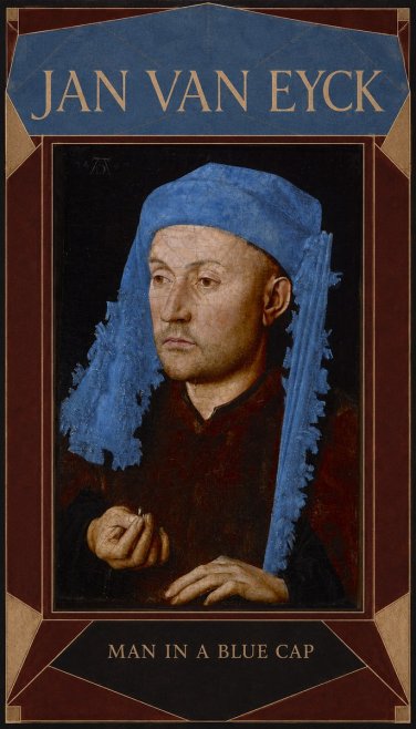 Jan van Eyck Man in a Blue Cap I No6 - Plakat