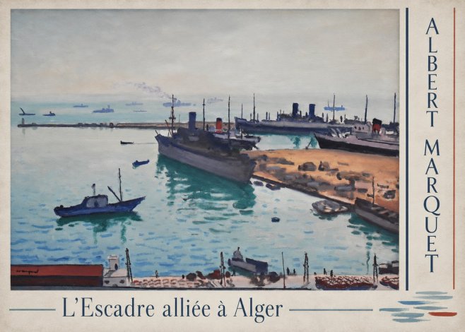 Albert Marquet L'escadre Alliée À Alger No4 - Plakat