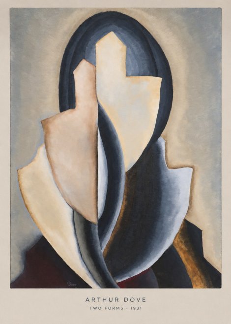 Arthur Dove Two Forms No6 - Plakat