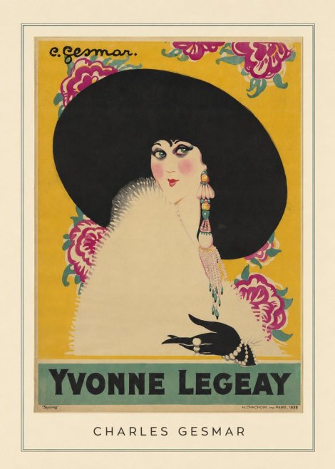 Charles Gesmar Yvonne Legeay No4 - Plakat