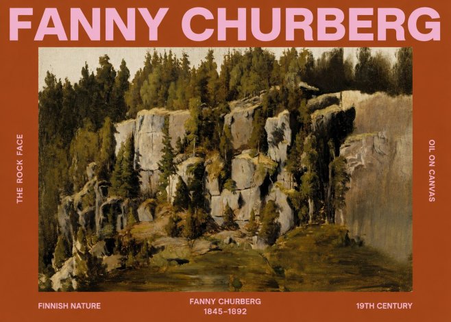 Fanny Churberg The Rock Face No2 - Plakat