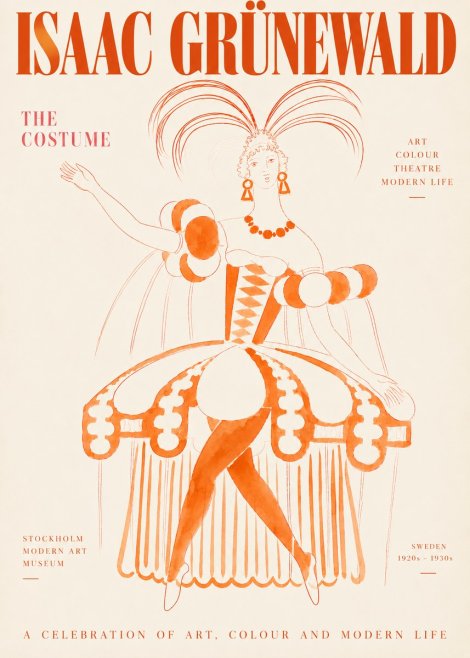 Isaac Grünewald The Costume II No3 - Plakat