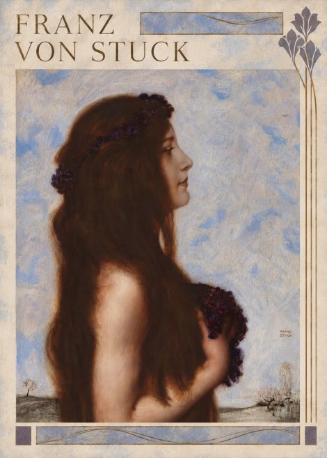 Franz von Stuck Frühlingsreigen No6 - Plakat