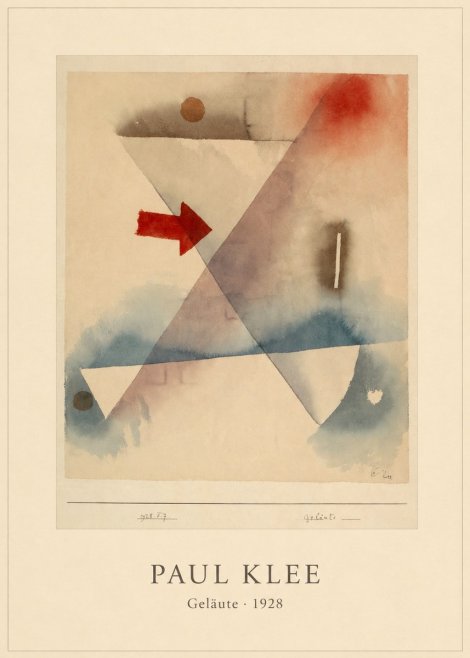 Paul Klee Geläute No4 - Plakat