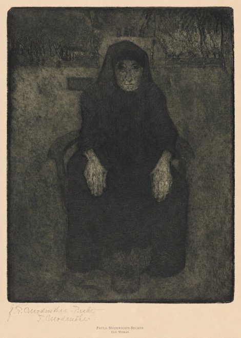 Paula Modersohn-Becker Old Woman No6 - Plakat