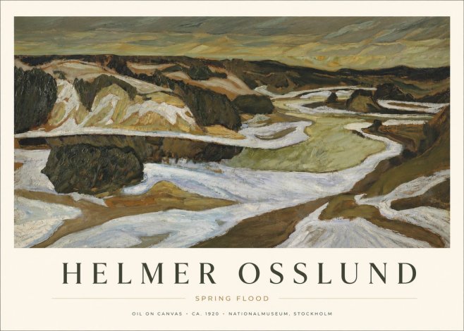 Helmer Osslund Spring Flood No1 - Plakat