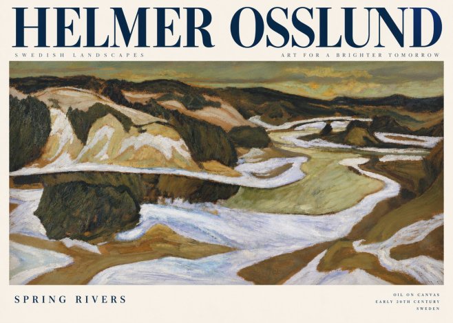 Helmer Osslund Spring Flood No5 - Plakat