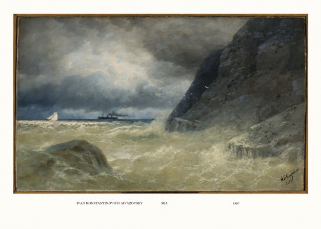 Ivan Konstantinovich Aivazovsky Sea No5 - Plakat