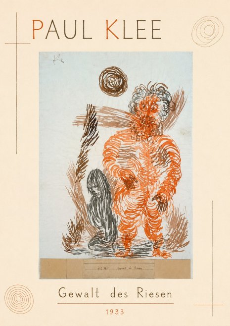 Paul Klee Gewalt Des Riesen II No1 - Plakat