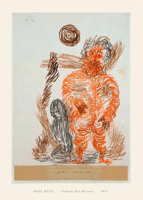 Paul Klee Gewalt Des Riesen II No5 - Plakat