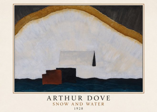 Arthur Dove Snow and Water No3 - Plakat