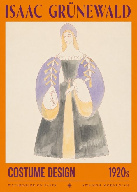 Isaac Grünewald Costume Design XIV No2 - Plakat