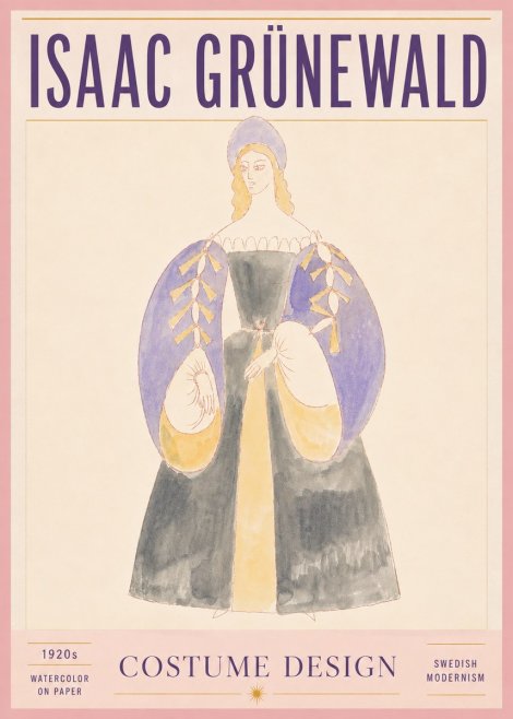 Isaac Grünewald Costume Design XIV No5 - Plakat