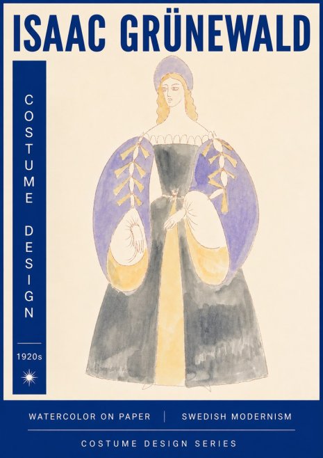 Isaac Grünewald Costume Design XIV No6 - Plakat