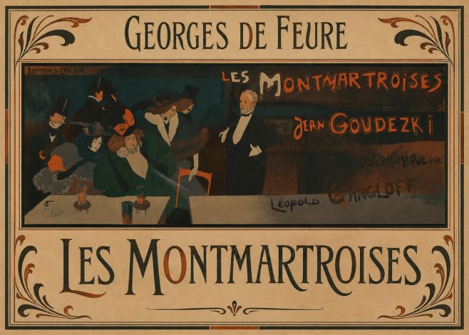 Georges de Feure Les Montmartroises No1 - Plakat