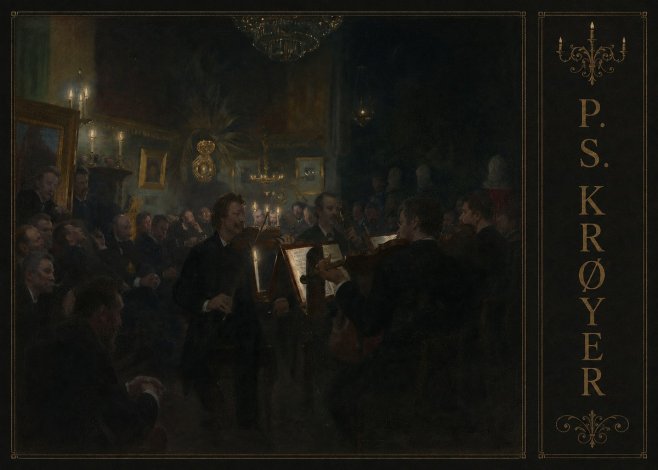 P.S. Krøyer An Evening at Høeberg's Home No2 - Plakat