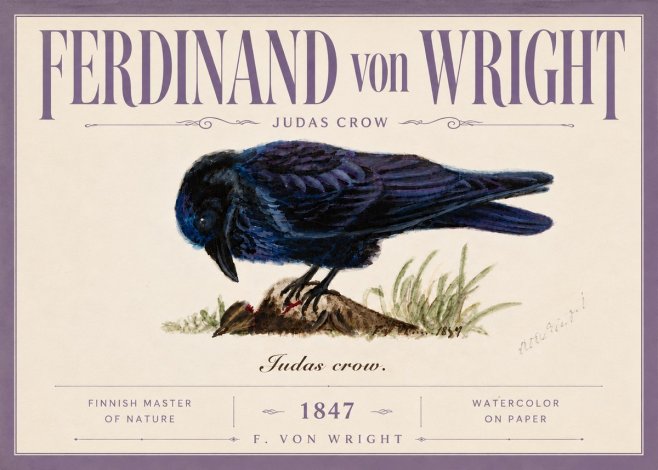 Ferdinand von Wright Judas Crow No5 - Plakat
