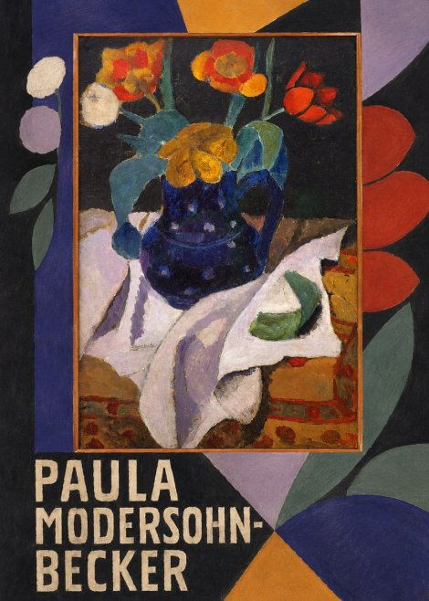 Paula Modersohn-Becker Still Life with Blue Jug and Flowers No5 - Plakat