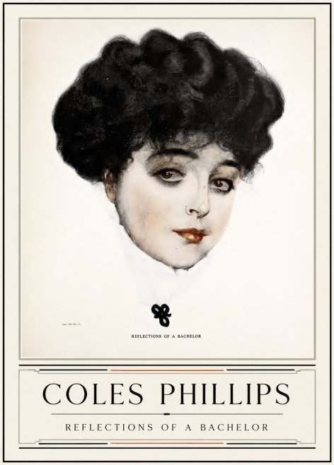 Coles Phillips Reflections of a Bachelor No3 - Plakat
