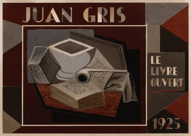 Juan Gris Le Livre Ouvert No1 - Plakat