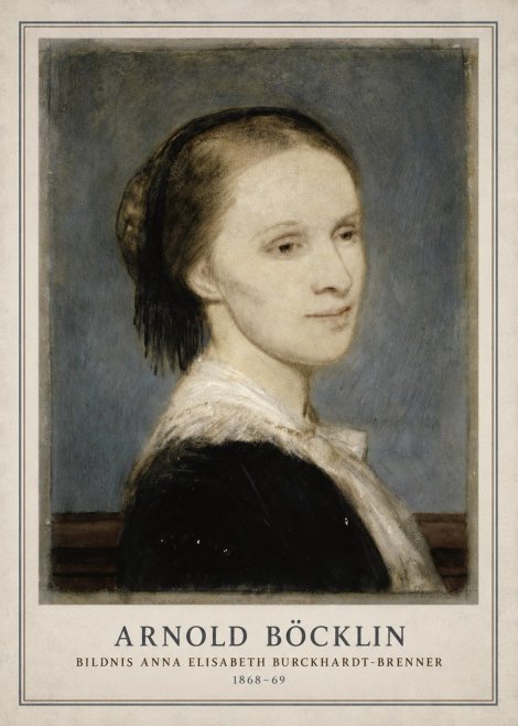 Arnold Böcklin Bildnis Anna Elisabeth Burckhardt-brenner No3 - Plakat