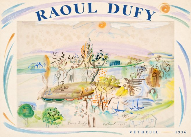 Raoul Dufy Vétheuil No6 - Plakat