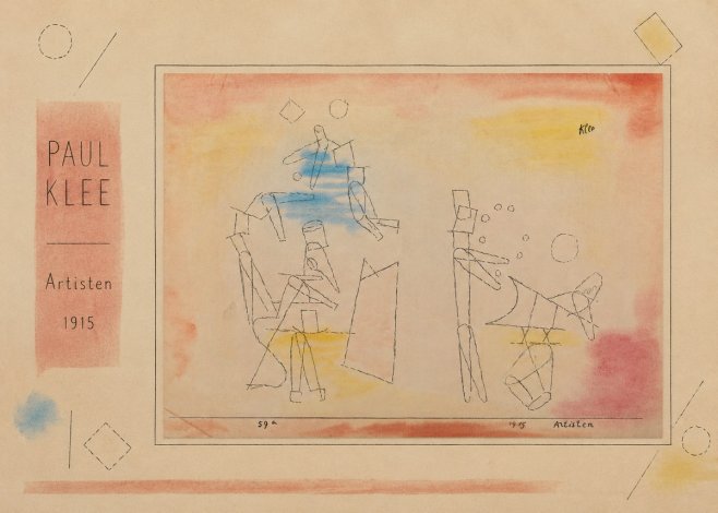 Paul Klee Artisten No2 - Plakat