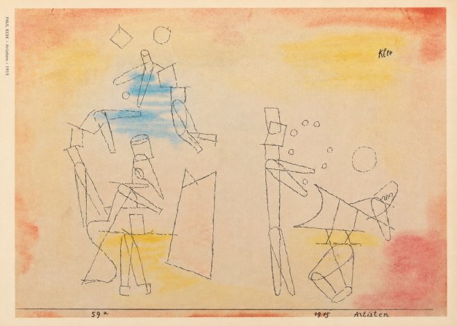 Paul Klee Artisten No6 - Plakat