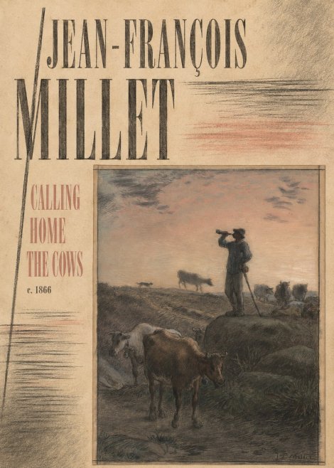 Jean-François Millet Calling Home the Cows No6 - Plakat