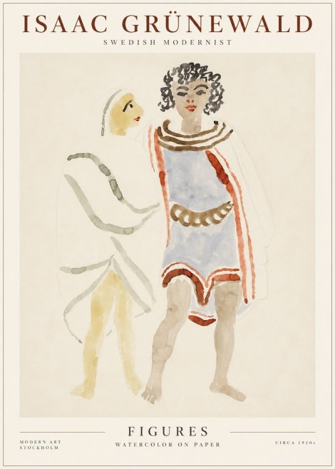 Isaac Grünewald Figures No1 - Plakat
