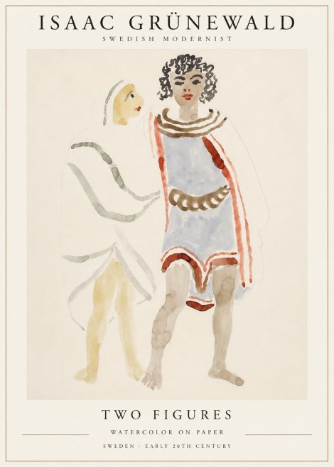 Isaac Grünewald Figures No2 - Plakat