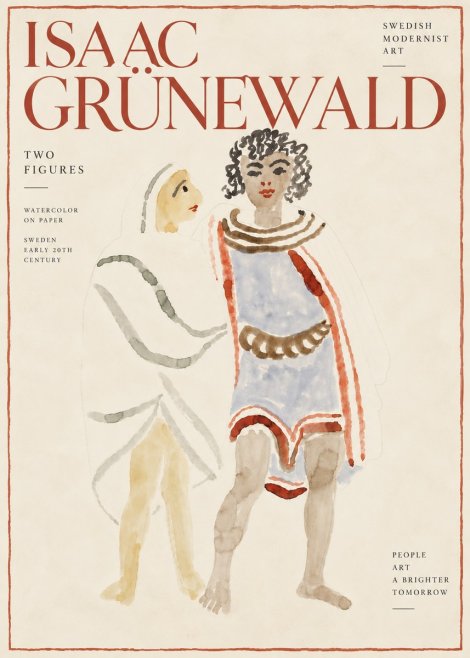 Isaac Grünewald Figures No6 - Plakat