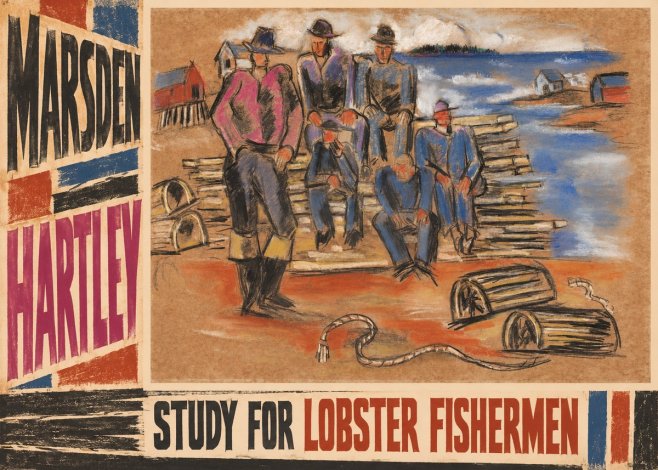 Marsden Hartley Study for 'Lobster Fishermen' No5 - Plakat