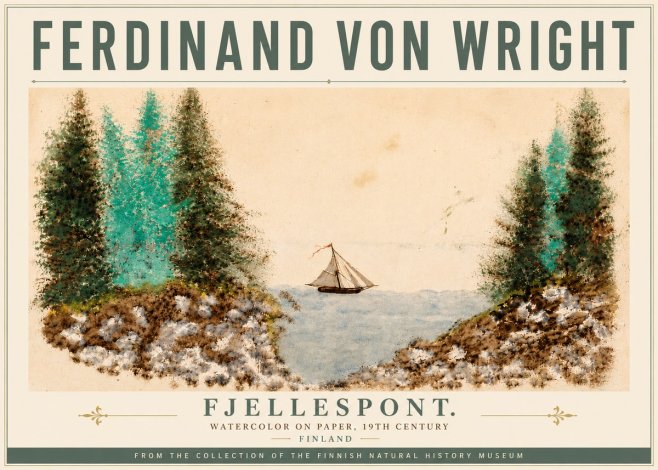 Ferdinand von Wright Fjellespont. No6 - Plakat