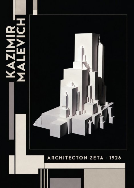 Kazimir Malevich Architecton Zeta No6 - Plakat